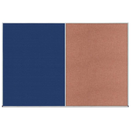 United Visual Products Enclosed Corkboard, 1 Door, 72"x48", 4" Fra UV3405-BRONZE-FORBO